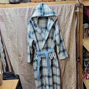Alexander Del‎ Rossa Unisex Hooded Bathrobe Plush Fkeece